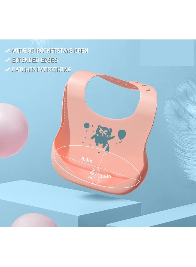 AUSHA Cute Camel Design 6 hole Waterproof Soft Silicone Baby Bib for 0-6 years babies - Image 3