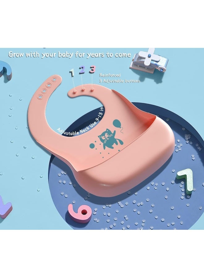 AUSHA Cute Camel Design 6 hole Waterproof Soft Silicone Baby Bib for 0-6 years babies - Image 2