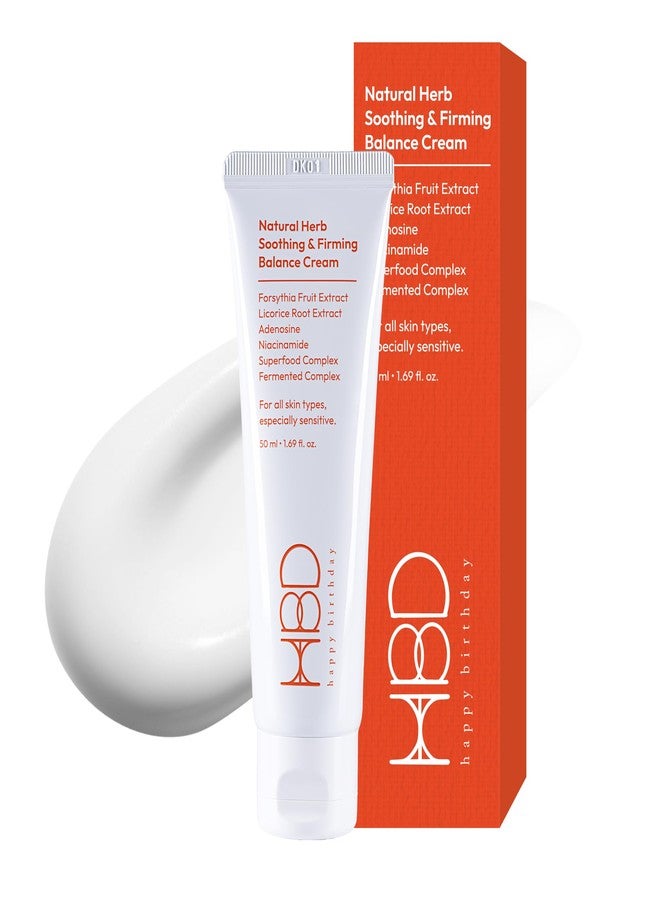 HBD Soothing & Firming Face Moisturizer with Niacinamide & Adenosine - Korean Anti-Wrinkle & Hydrating Cream - Lightweight, Sensitive Skin Safe, 1.69 Fl Oz - Image 1