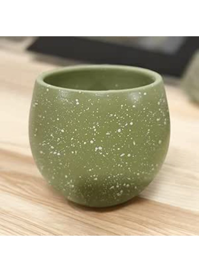 Clay planter - 10cm size, for office decoration, kitchen accessories, and home decor, fired clay