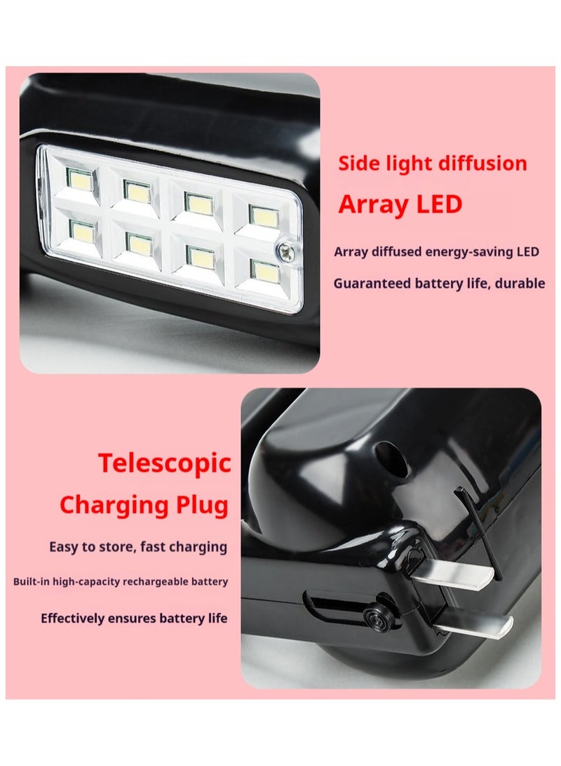 Bright Rechargeable Flashlight, Waterproof Flashlight  Portable Handheld Spotlight Searchlight 1800mAh 500M  High-power LED Searchlight Strong light long-Range Security Patrol Emergency Flood Control Fire large Flashlight - Image 3