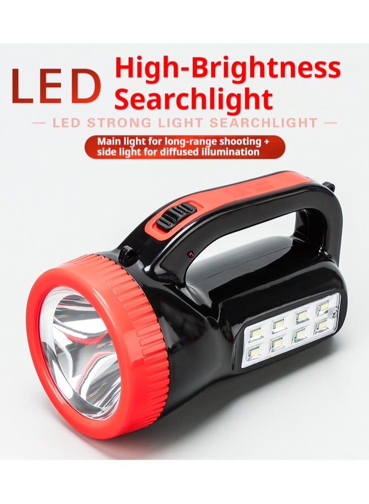 Bright Rechargeable Flashlight, Waterproof Flashlight  Portable Handheld Spotlight Searchlight 1800mAh 500M  High-power LED Searchlight Strong light long-Range Security Patrol Emergency Flood Control Fire large Flashlight - Image 2