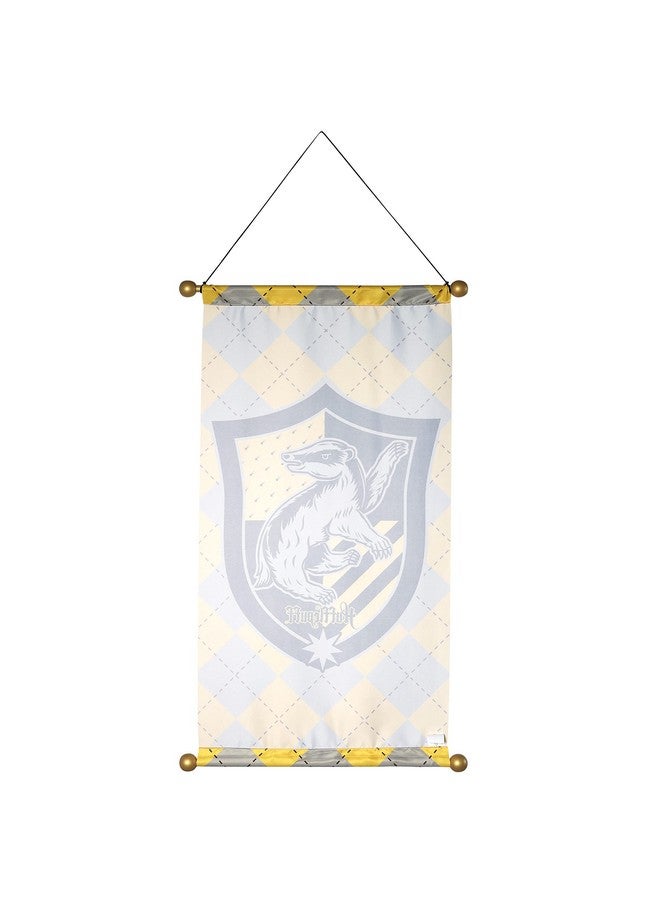 Rubies Harry Potter Hogwarts Fabric House Banner with Plastic Dowel, Officially Licensed, Hufflepuff, 33" x 16" for Themed Parties and Halloween - Image 2