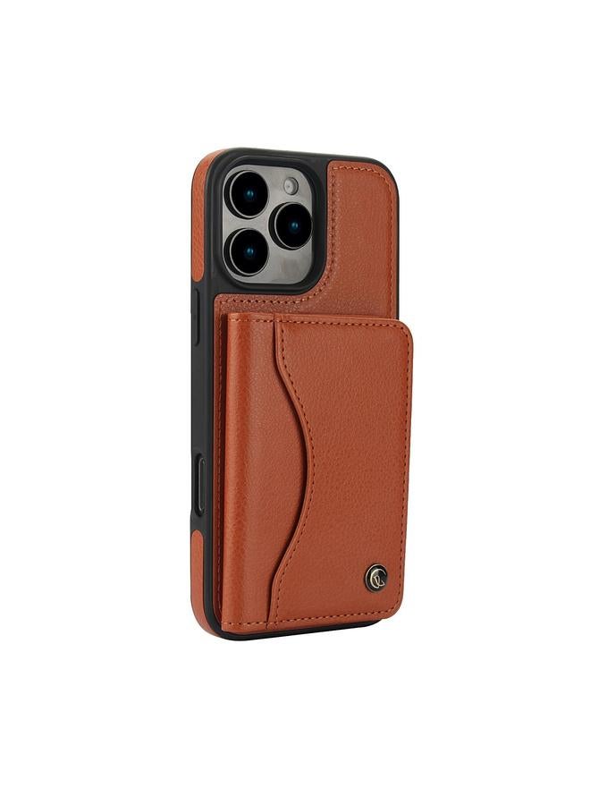 erorex Case For iPhone 16 Pro AwQuer Horizontal Flip Card Bag Holder Leather Phone Case - Image 2