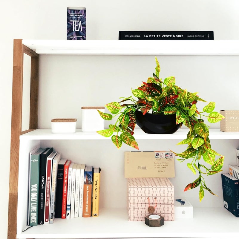 fancymart Elegant Artificial Plant Falling Leaves with Pot for Home & Office Decor – Versatile Potted Plant for Tabletop, Shelves, or Hanging Display - Image 5