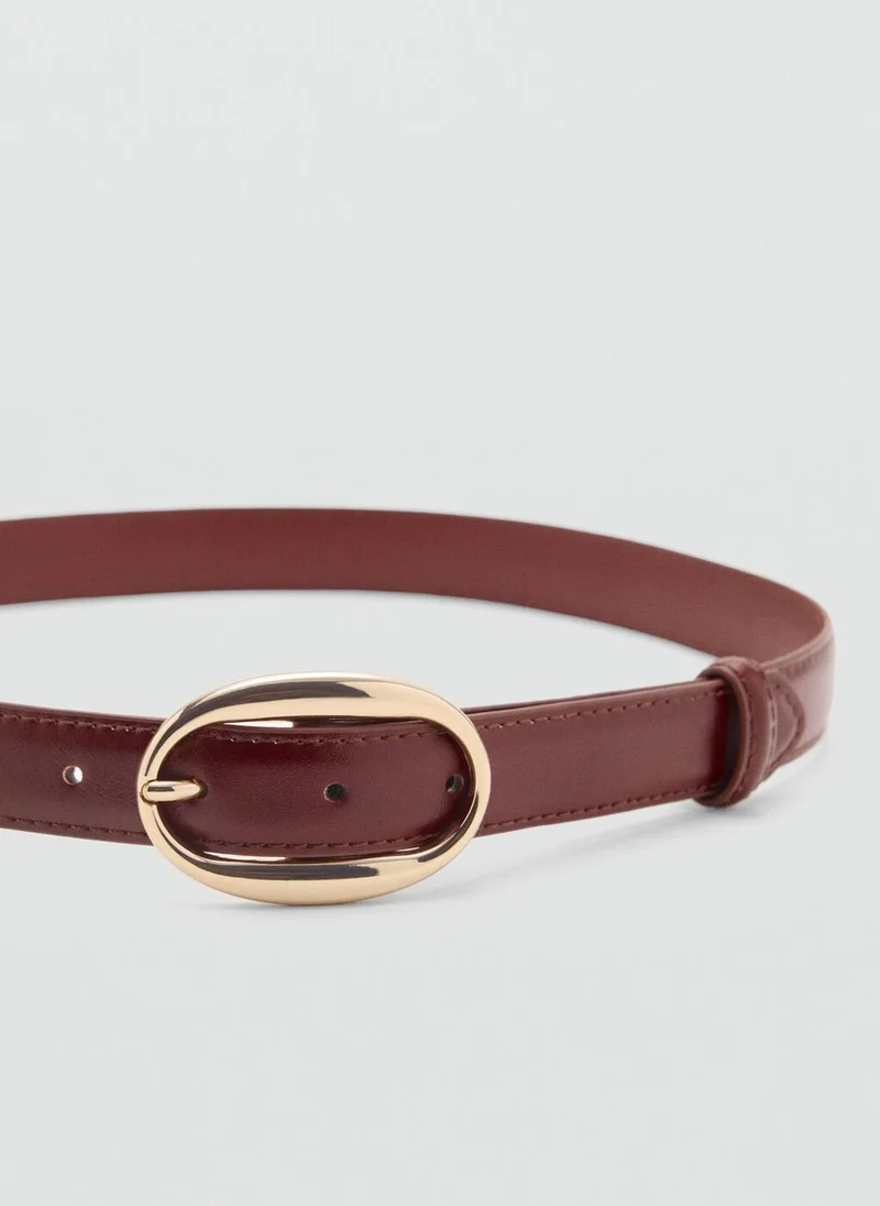 مانجو Oval buckle belt