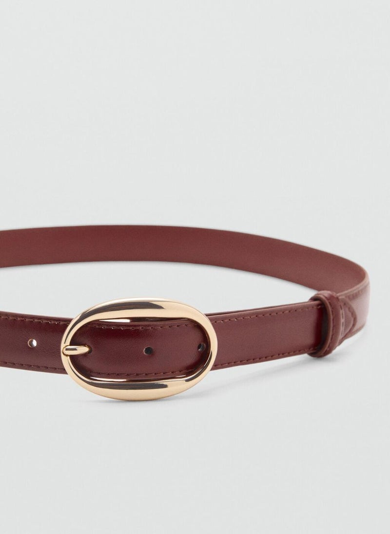 MANGO Oval buckle belt - Image 2