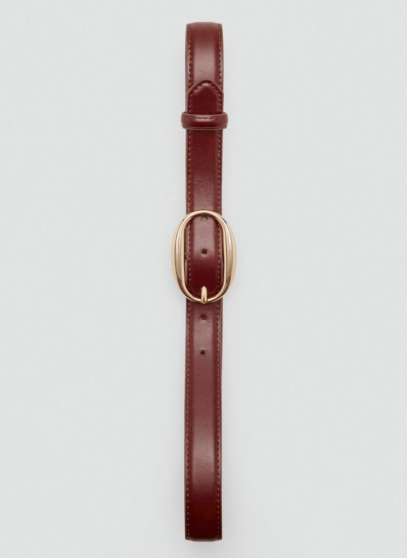 MANGO Oval buckle belt - Image 4