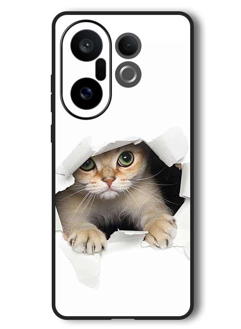 Theodor Case Compatible with Vivo X200 FE 6.31 Inch Protection Shockproof Bumper Cover Baby Cat - Image 1