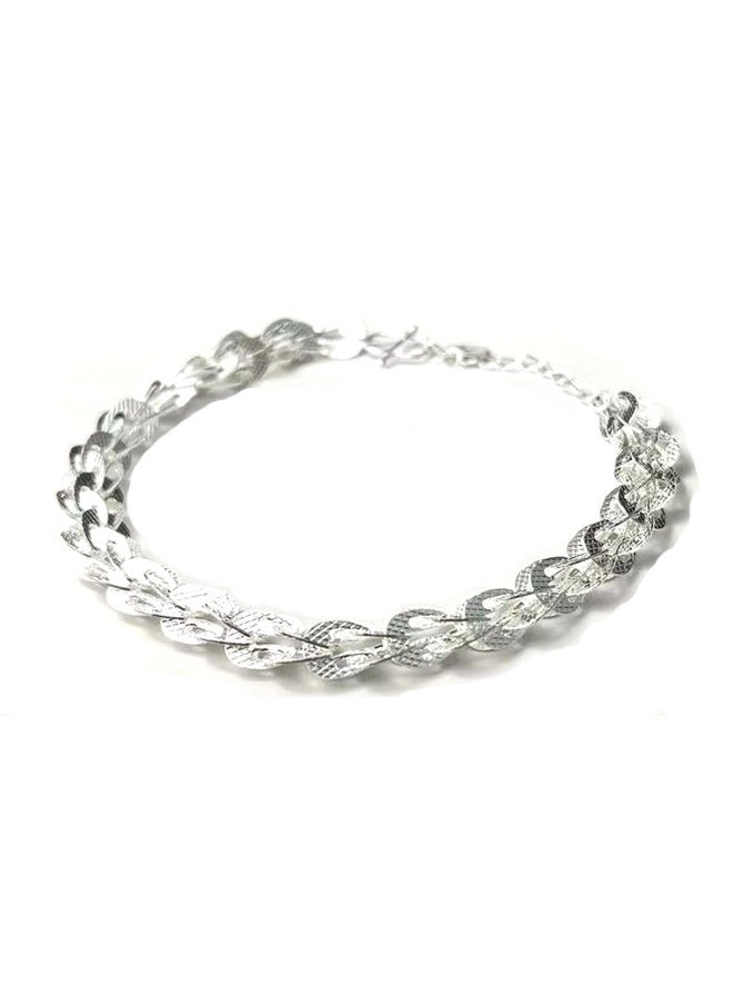Zeemey - 1pc Exquisite 925 Sterling Silver Phoenix Tail Minimalist Bracelet - Simple, Elegant, and Versatile Jewelry for Women - Perfect for Everyday Wear, Gift-Giving, and Special Occasions - Image 1