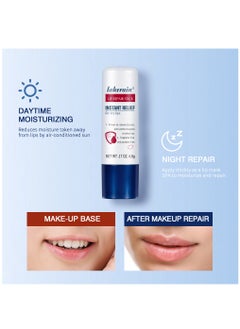 lakerain 2 Pcs Lip Repair Stick Soothes Dry Chapped Lips Moisturizing Lip Balm Day & Night Moisture Lip Care for Women  - Image 2