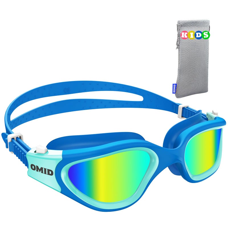 OMID Kids Swim Goggles P2mini Polarized Swimming Goggles Comfortable for Age 614