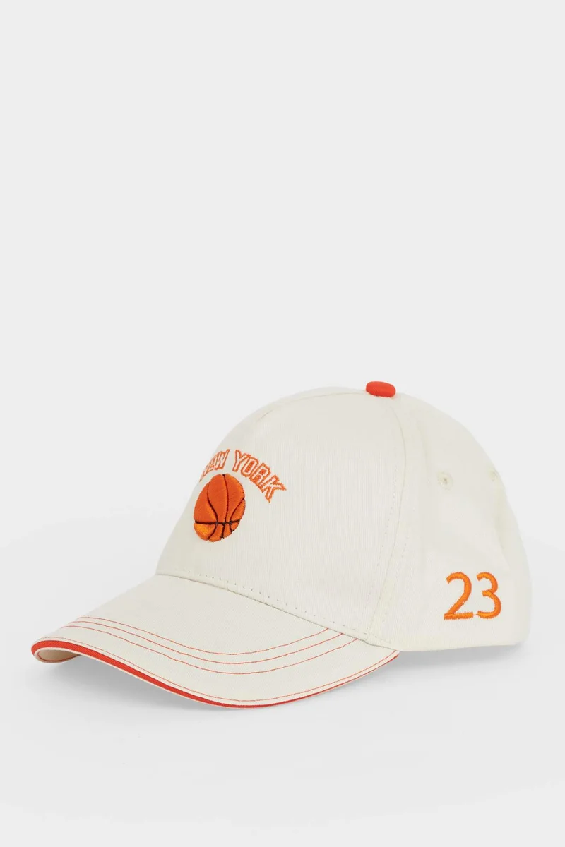 ديفاكتو Boy Embroidered Cotton Cap