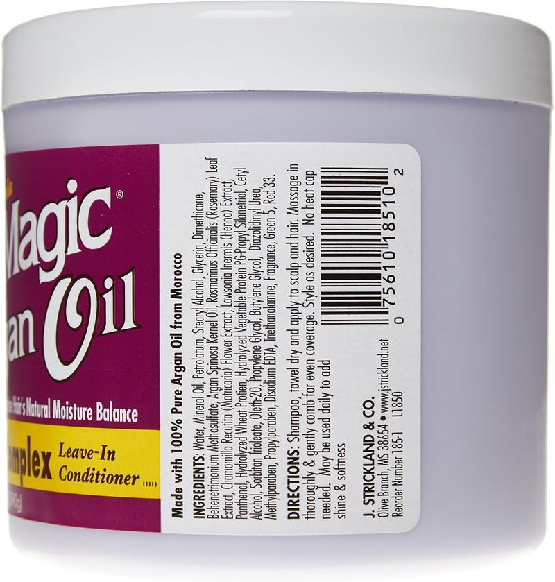 Blue Magic Argan Oil Herbal Complex Leave-In Conditioner - Hydrating Formula for Natural Moisture Balance - Image 2