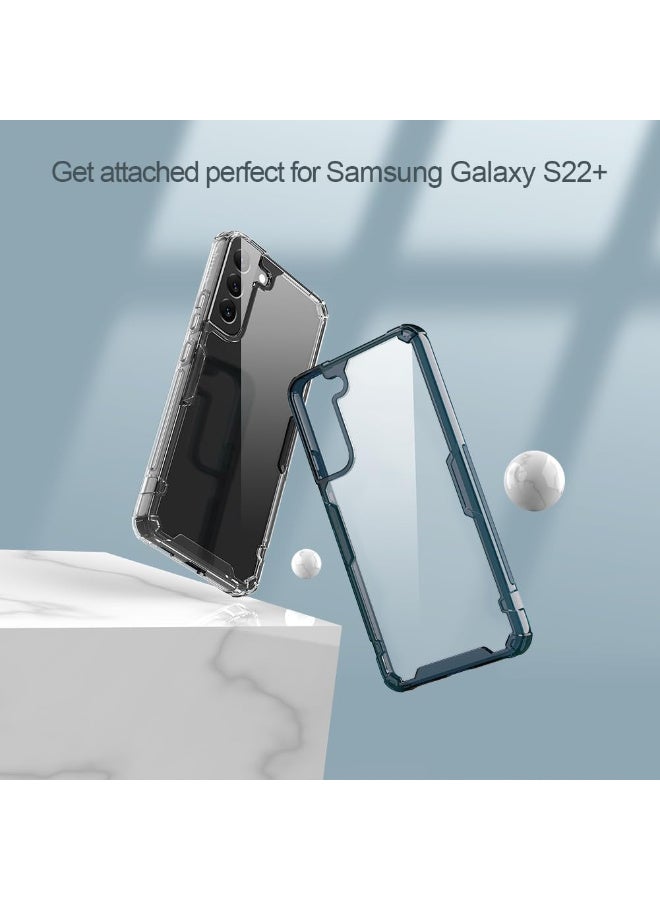 Nillkin case for samsung galaxy s22 plus (6.55" inch) nature tpu pro pc border + tpu back & impact resist edges soft - blue - Image 5