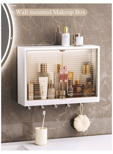 Plastic bathroom organizer cabinet