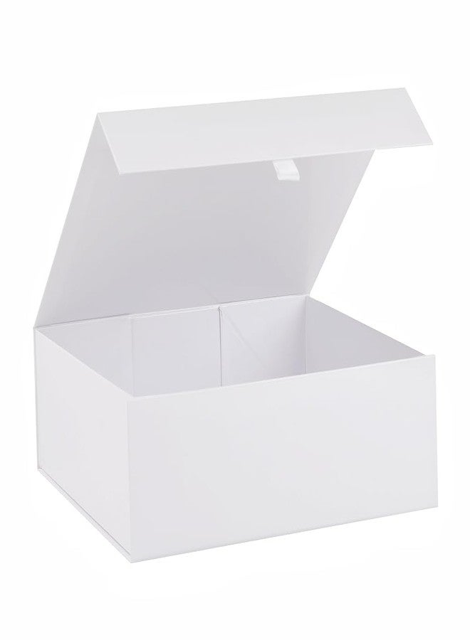 PLINJOY White Gift Box Large 13.5x11.8x4.7 Inches, White Gift Boxes for Presents with Magnetic Closure Lid, Luxury Gift Box Rectangle Collapsible Boxes for Gift Packaging - Image 1