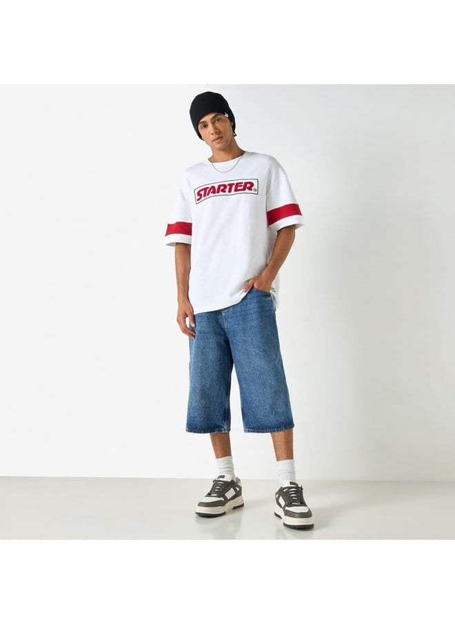 STARTER Starter Embossed T-shirt with Short Sleeves and Crew Neck  - Image 2