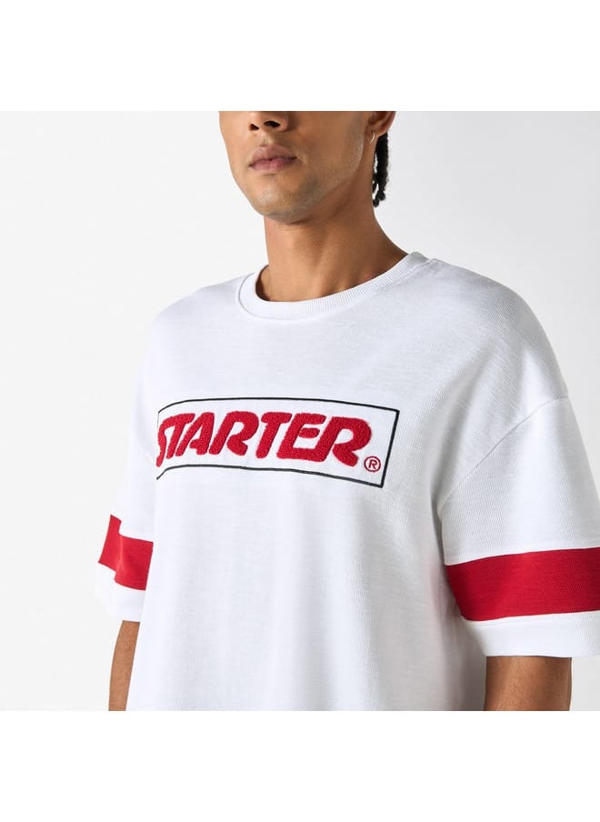 STARTER Starter Embossed T-shirt with Short Sleeves and Crew Neck  - Image 4