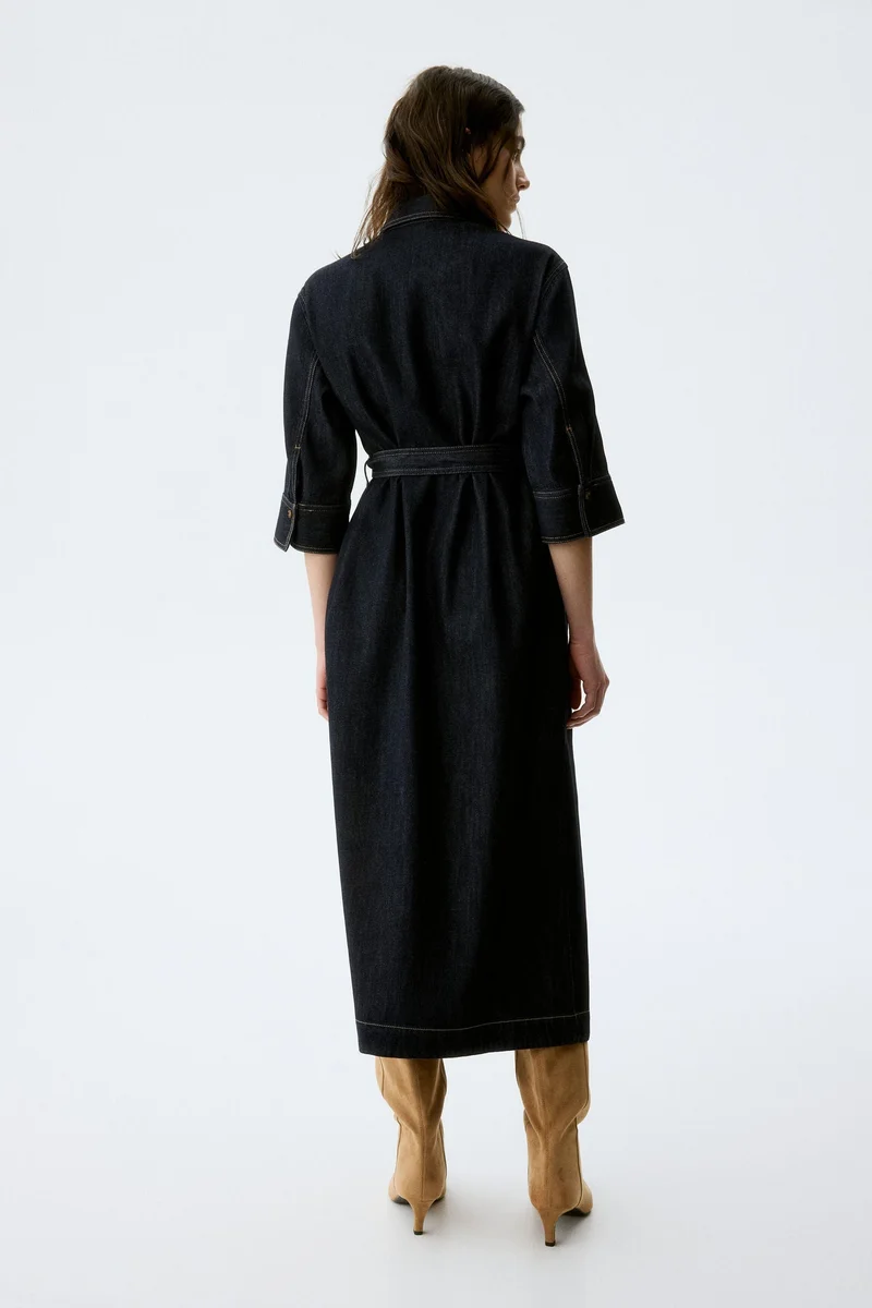 H&M  MAMA Denim shirt dress for Women | Best Price UAE