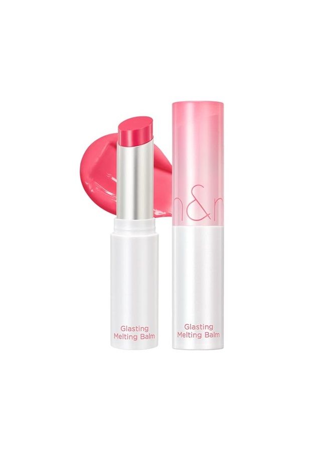 rom&nd Glasting Melting Balm 3.5g, 02 LOVEY PINK, Glossy, Pump Lips, Moisture, Translucent, Water Bomb, High Pigmented, Vegan