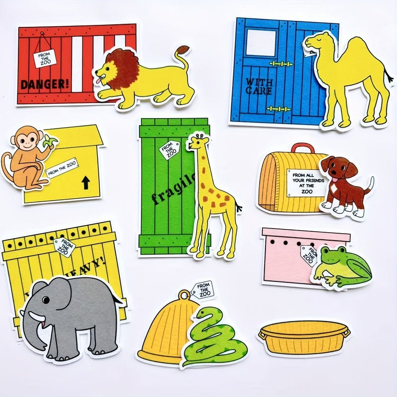 Zoo Story Felt Board Set For Kids 17pcs Polyester Mixed Colors - Image 5