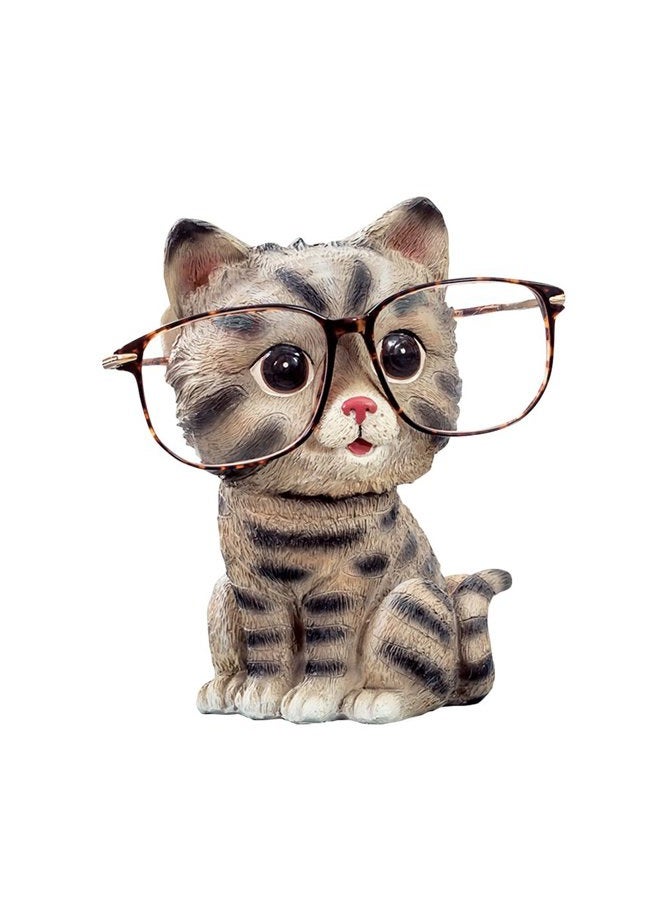 FLYING BALLOON Cute Markings Cat Animals Shaped Resin Spectacles Holder Shelf Coin Bank Home Decoration Best Gift for Kids Friends - Image 1