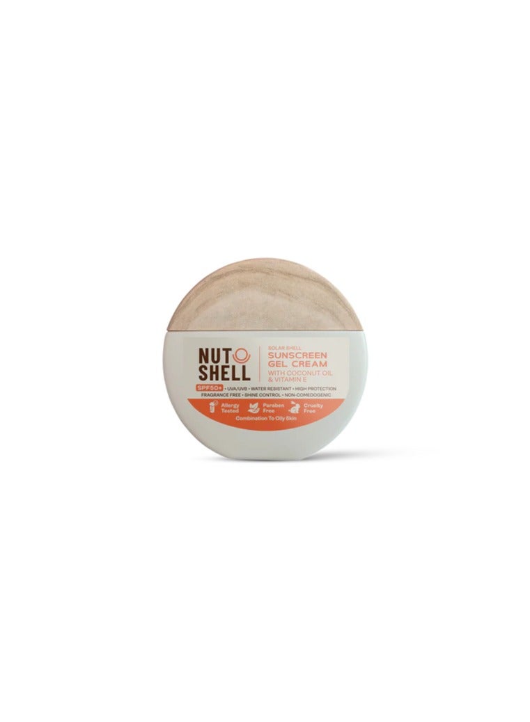 NUTSHELL SUNSCREEN CREAM WITH COCONUT OIL & VITAMIN E SPF+50 - 50 ML