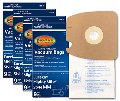 Envirocare Replacement Micro Filtration Vacuum Cleaner Dust Bags made to fit Eureka Style MM 60297A Style-10. Replaces Part# 60295C (Mighty Mite Vacuums) 36 pack - Image 1