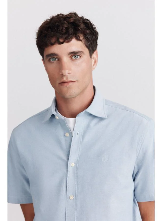 Springfield  Short sleeve oxford shirt for Men | Best Price UAE