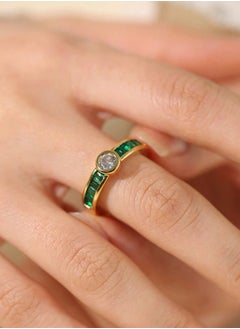 18k Gold Plated Stainless Steel Ring For Women