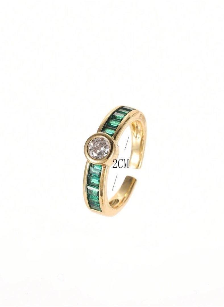 JewelryPalace - 18k Gold Plated Stainless Steel Ring For Women - Image 1