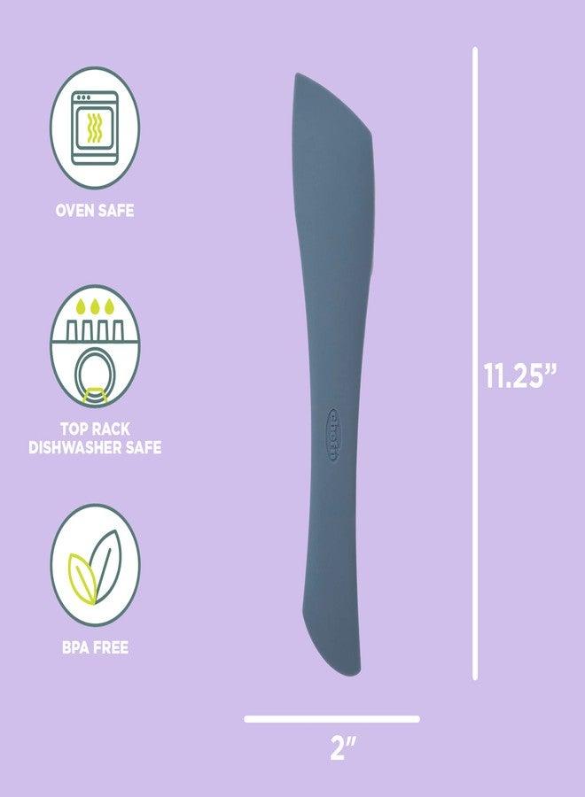 شيف إن ملعقة مسطحة مزدوجة الجوانب من شيفن 103-976-335، صغيرة، لون نيلي عتيق - Image 2
