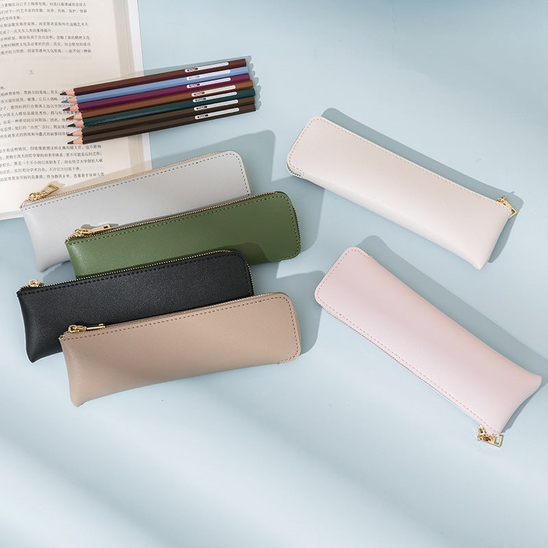 Simple Women'S Pencil Bag Korean-Style Fashionable High-End Feeling Japanese Style Middle School Students Pencil Case Junior High School Students College Students Pencil Bag Ins - Image 2