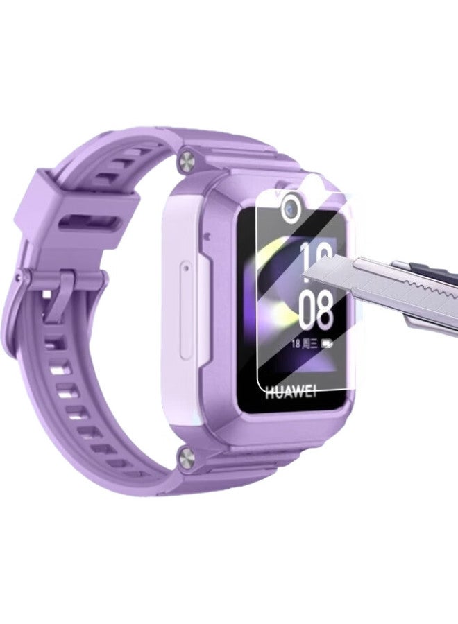 Ten Flashes Shan Huawei Children'S Watch 5 Tempered Glass Screen Protector For Active Edition, Compatible With 5Pro/5X/5Xpro/4Pro/4X/3Pro, High-Definition Tempered Glass Film [3 Pieces Premium Set] - Image 2