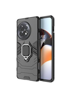 Case Cover For For OnePlus Ace 2 / 11R Magnetic Ring Holder PC + TPU Phone Case(Black)