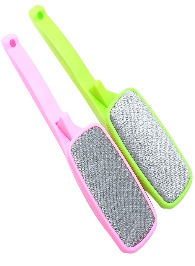 GARASANI Magic Lint Brush, Fabric and Clothes Cleaner, Also Pet Hair, Dust Remover, with Pop-up Multi-Directional Swivel Head 2Pcs (Random Color) - Image 1