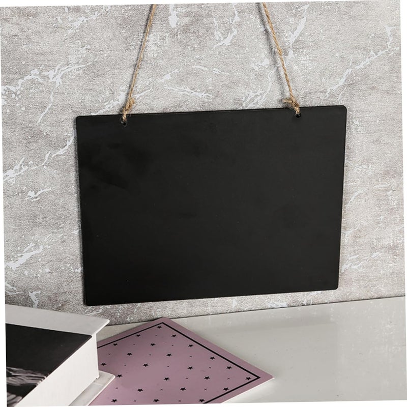 8Pcs Wooden Hanging Chalkboard Sign Lightweight Message Board for Home Store and Office - Image 4