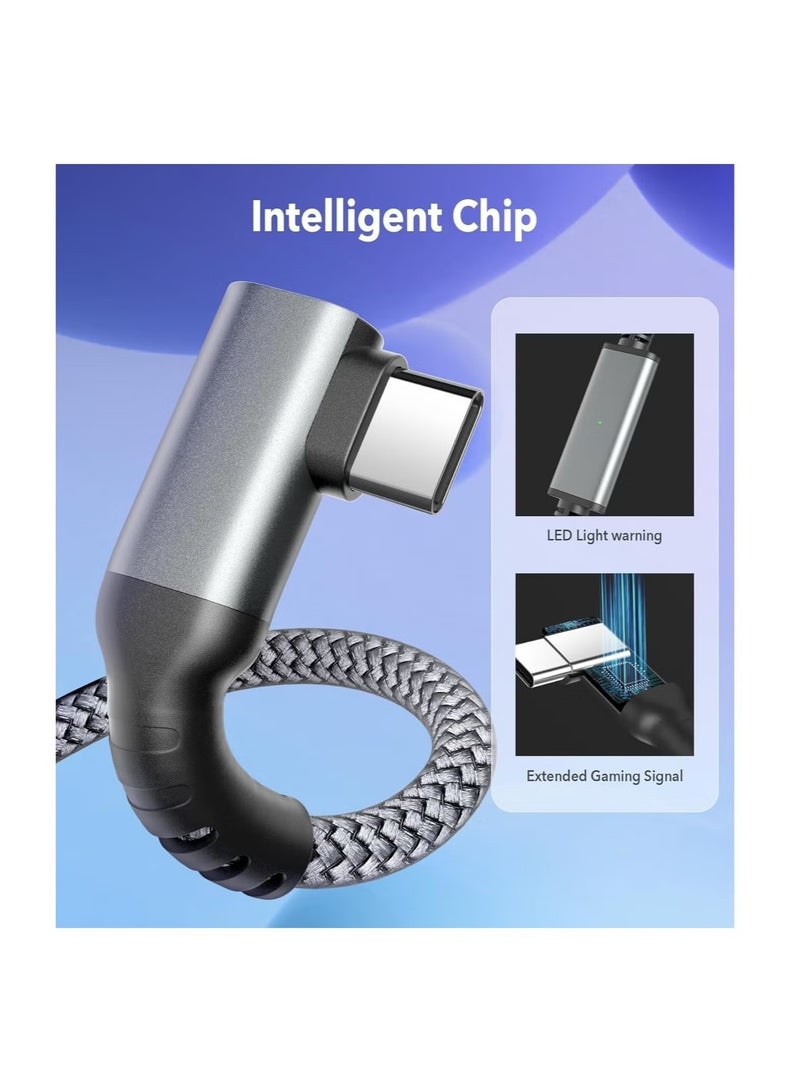 Link Cable 16 FT for Meta Oculus Quest 3, Quest 2/Pro Accessories, 3 in-1 Charging While Playing All Day, with USB C Sufficient Power for VR Headset - Image 2