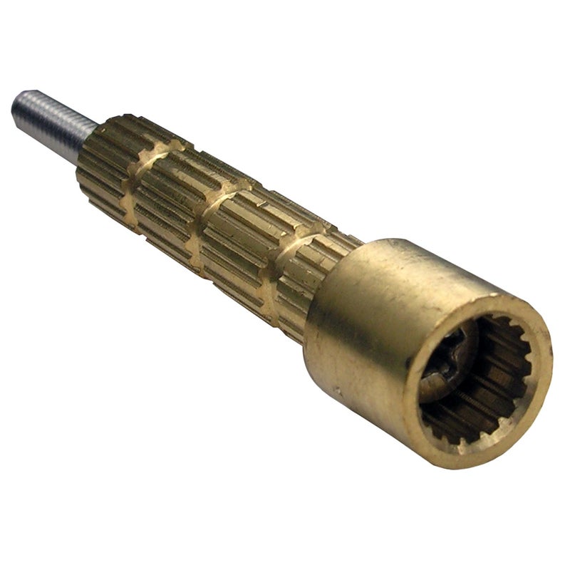 LASCO 03-1781 3-Inch Stream Way American Nibco Indiana Male by Female Stem Extension G Broach with 10-24 by 3-Inch Screw, Brass, 0.56L x 0.56W x 3H - Image 4