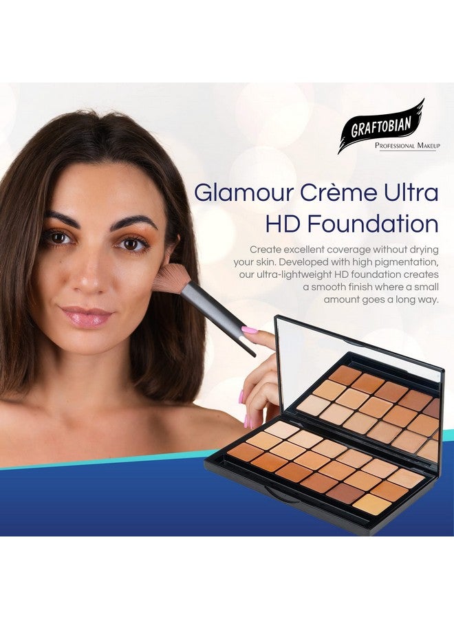 Graftobian HD Glamour Creme Foundation Warm Super Palette - 18 High Definition Warm Undertone Cream Shades - Image 5