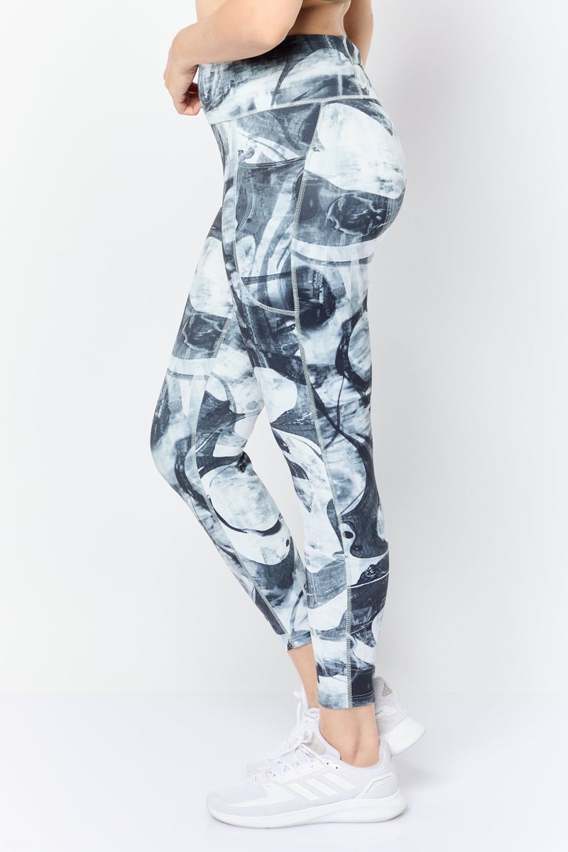 Adidas سراويل رياضية نسائية مناسبة للجري 7/8، رمادي - Image 3