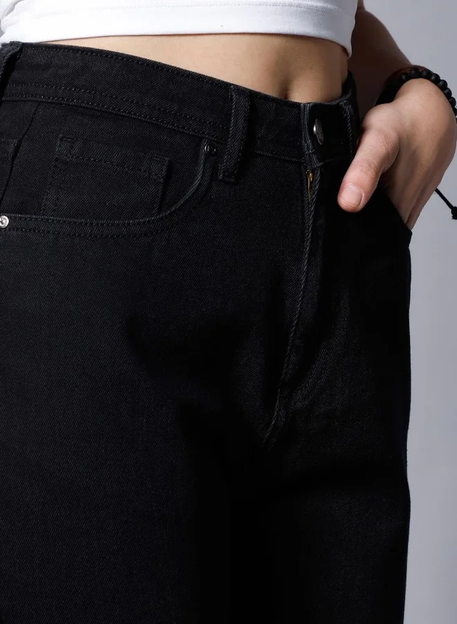 HIGH STAR Women Black Jeans
