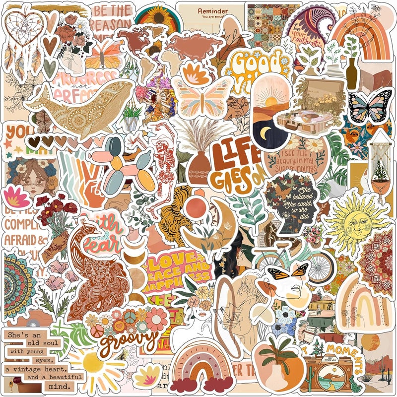 Paper9store Pack of 90+ Gaming Stickers for Laptop, Gamer Stickers Bike Helmet, Gaming Console, Guitar, Mobile Case etc Includes Popular Single/Multi Players Game Characters (Boho)