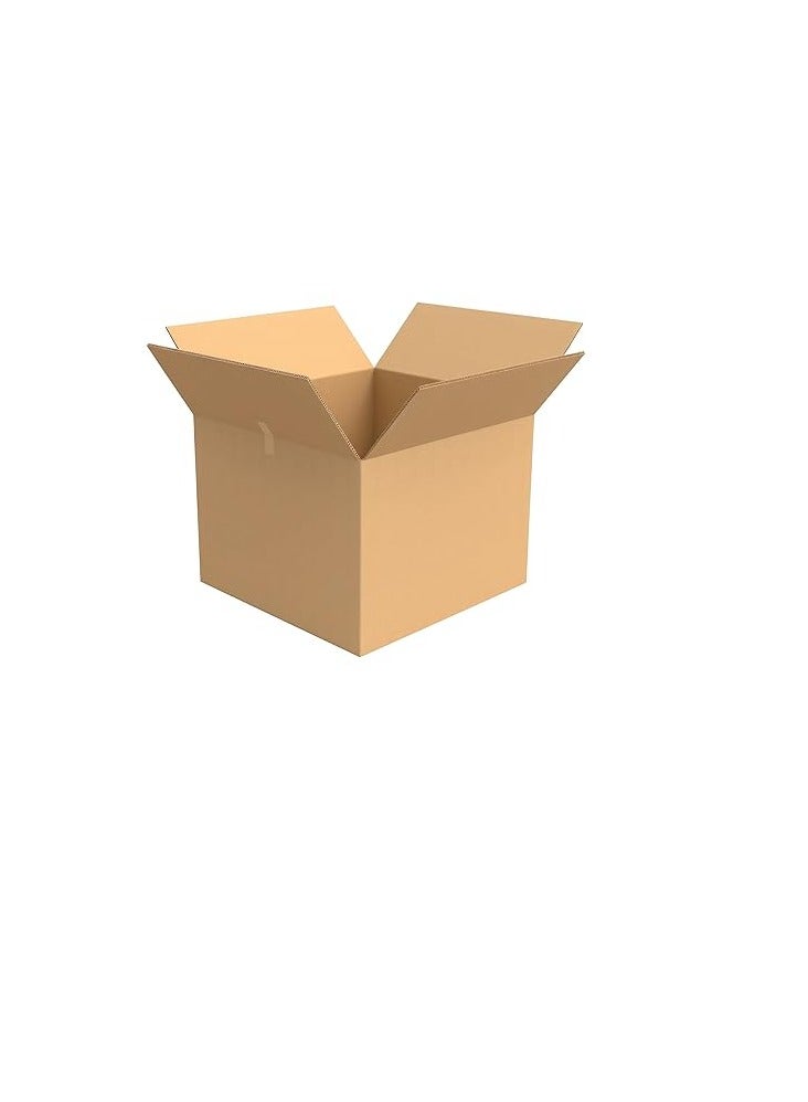 KNP KNP Brown Carton Box 44x44x44 cm is a Sturdy and Versatile Packaging Solution Ideal for Various Storage and Shipping Needs.  - Image 1
