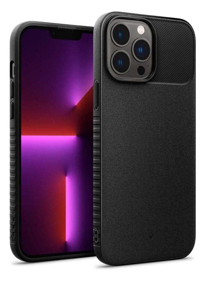 Caseology Vault for iPhone 13 Pro Max Case Cover with Integrated Grip - Matte Black - Image 1