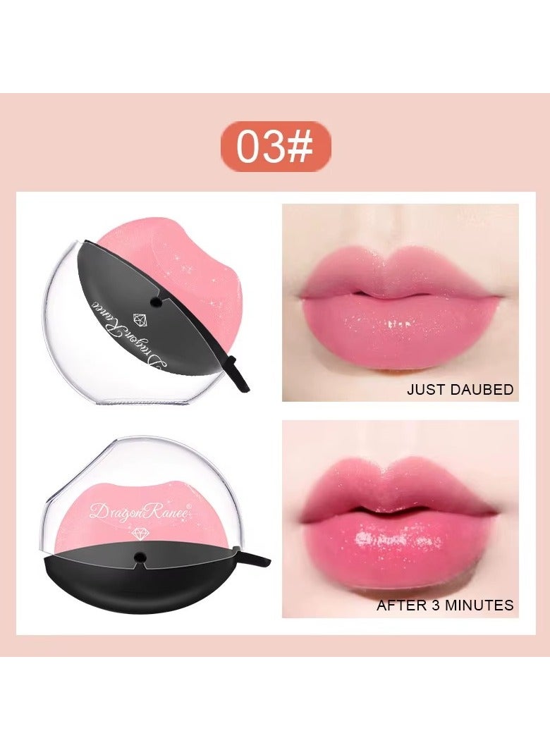 أحمر شفاه متغير اللون، أحمر شفاه كسول مقاوم للماء متغير اللون، أحمر شفاه لابياليس ماجيكوس يدوم 24 ساعة، أحمر شفاه غير لامع للنساء، أحمر شفاه ماجيك بي اتش متغير اللون، مجموعة من 3 ألوان - Image 2