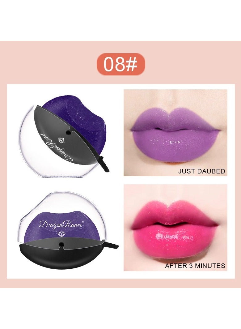 أحمر شفاه متغير اللون، أحمر شفاه كسول مقاوم للماء متغير اللون، أحمر شفاه لابياليس ماجيكوس يدوم 24 ساعة، أحمر شفاه غير لامع للنساء، أحمر شفاه ماجيك بي اتش متغير اللون، مجموعة من 3 ألوان - Image 3