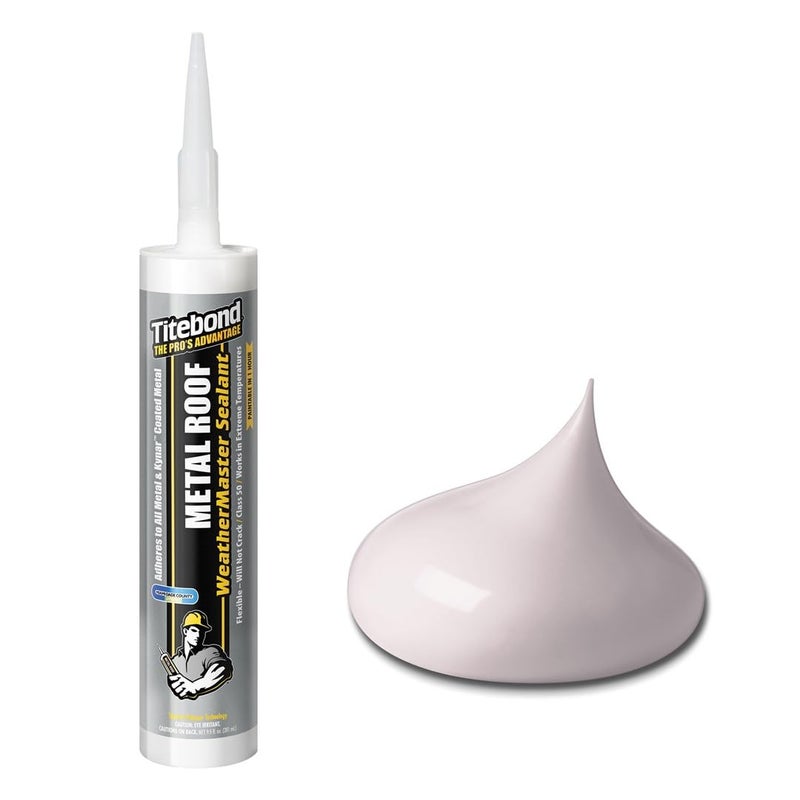 Titebond WeatherMaster Metal Roof Sealant 61041 White 95 Oz - Image 1