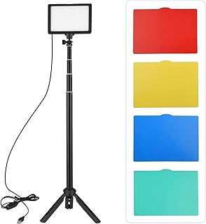 Andoer USB LED Video Light Kit Photography Lighting 3200K-5500K 120pcs Beads 14-Level Dimmable with 148cm/58in - Image 1